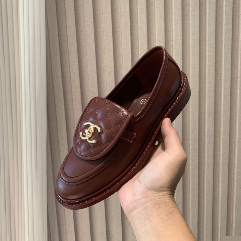 Ch*el leather shoes